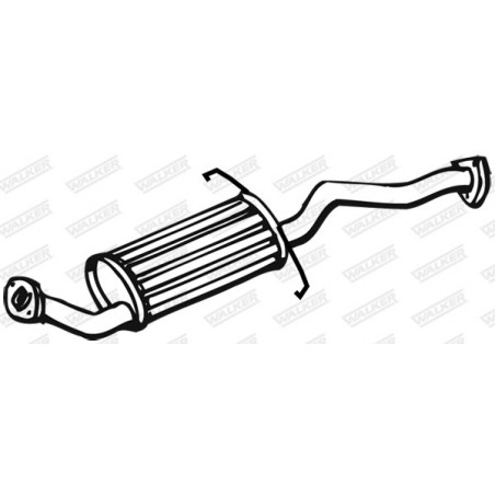 Silencieux arrière WALKER