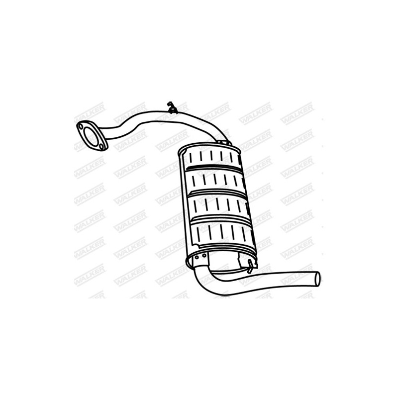 Silencieux arrière WALKER