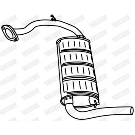 Silencieux arrière WALKER