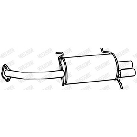 Silencieux arrière WALKER