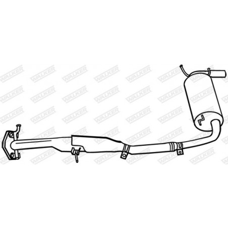 Silencieux arrière WALKER