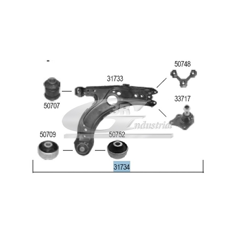 Triangle de suspension troisRG