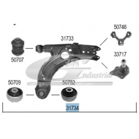 Triangle de suspension troisRG