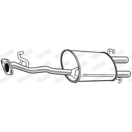 Silencieux arrière WALKER