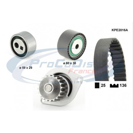 Kit de distribution + pompe à eau PROCODIS FRANCE