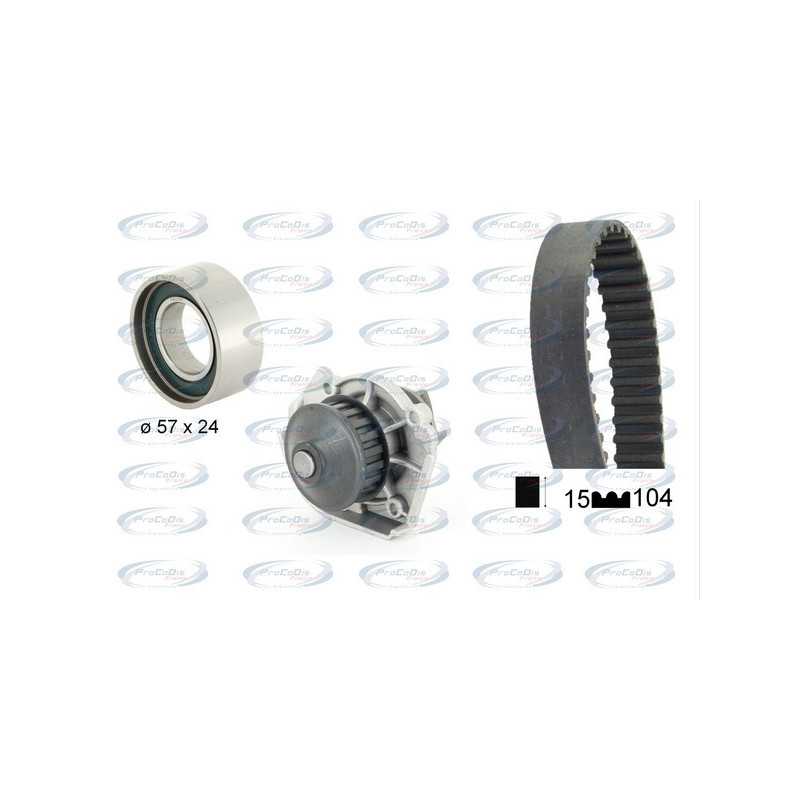 Kit de distribution + pompe à eau PROCODIS FRANCE