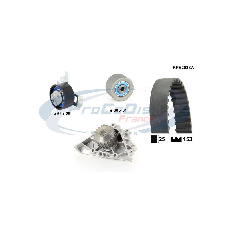 Kit de distribution + pompe à eau PROCODIS FRANCE