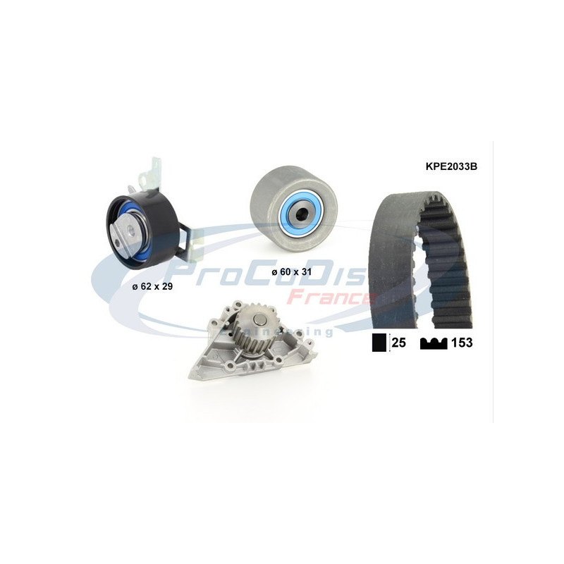 Kit de distribution + pompe à eau PROCODIS FRANCE