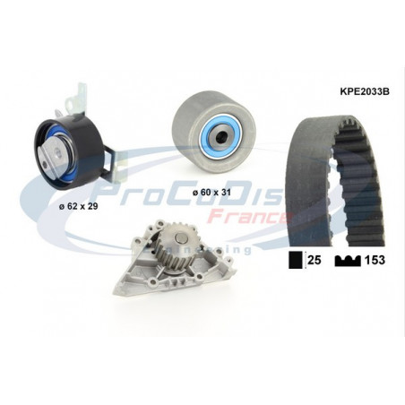 Kit de distribution + pompe à eau PROCODIS FRANCE