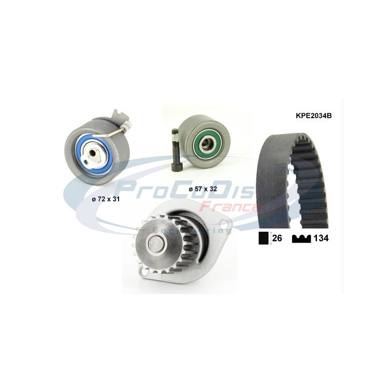 Kit de distribution + pompe à eau PROCODIS FRANCE