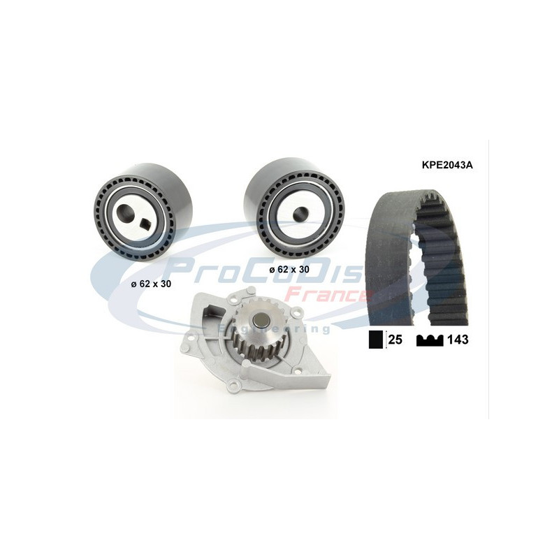 Kit de distribution + pompe à eau PROCODIS FRANCE