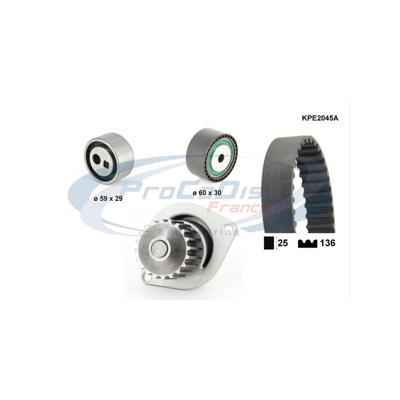 Kit de distribution + pompe à eau PROCODIS FRANCE