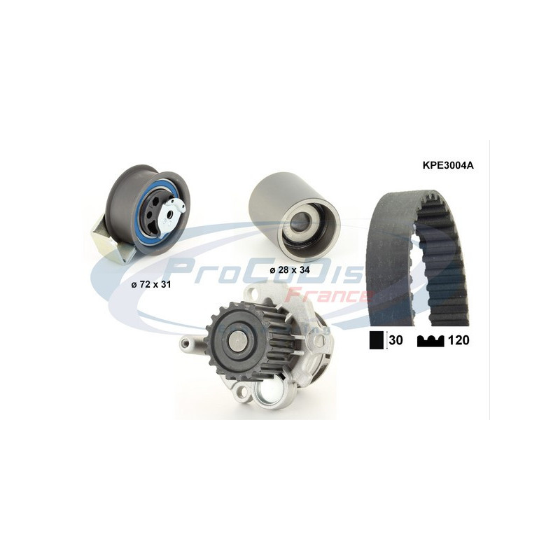 Kit de distribution + pompe à eau PROCODIS FRANCE