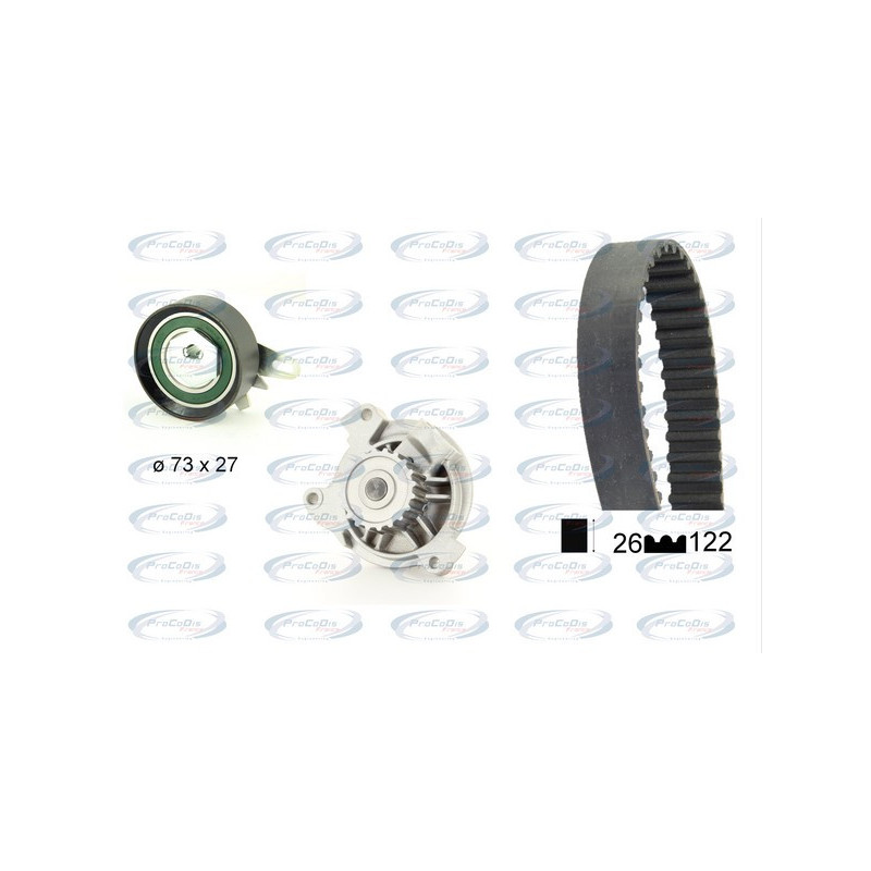 Kit de distribution + pompe à eau PROCODIS FRANCE