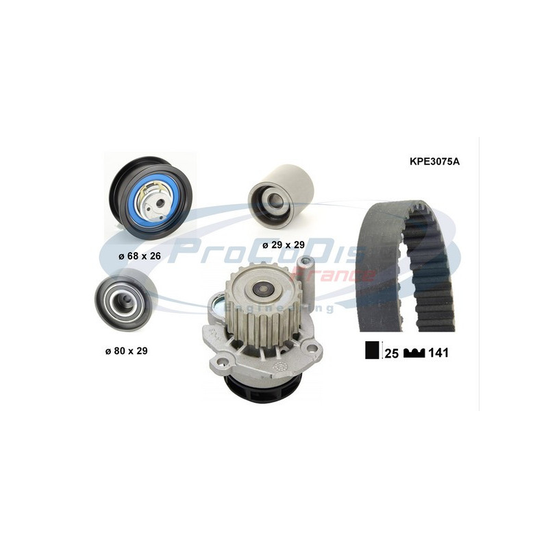 Kit de distribution + pompe à eau PROCODIS FRANCE