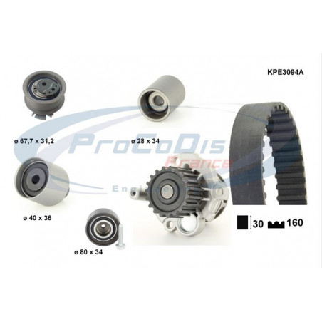 Kit de distribution + pompe...