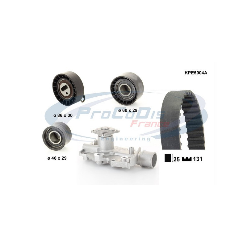 Kit de distribution + pompe à eau PROCODIS FRANCE