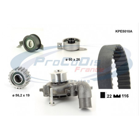 Kit de distribution + pompe à eau PROCODIS FRANCE