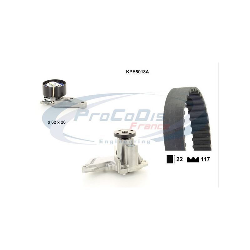 Kit de distribution + pompe à eau PROCODIS FRANCE