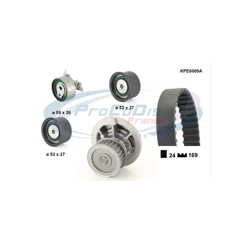 Kit de distribution + pompe à eau PROCODIS FRANCE