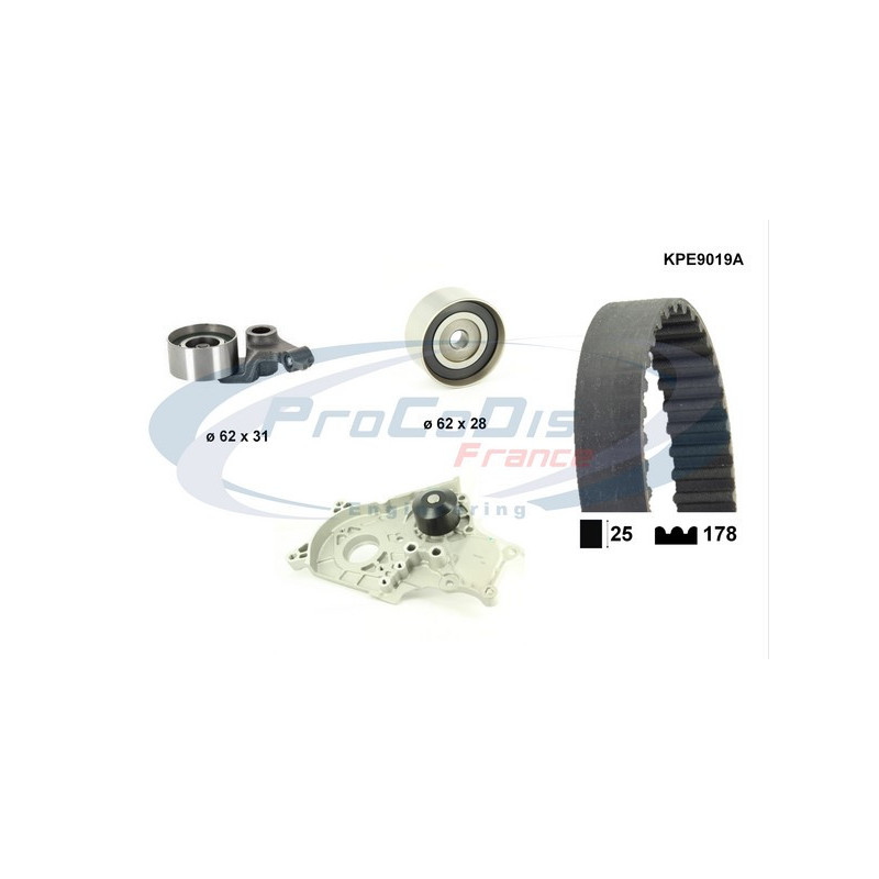 Kit de distribution + pompe à eau PROCODIS FRANCE