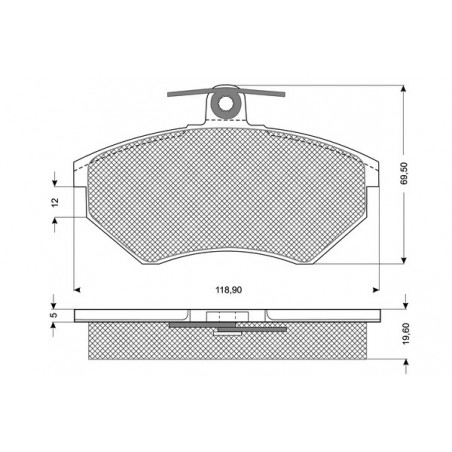 Jeu de quatre plaquettes de...