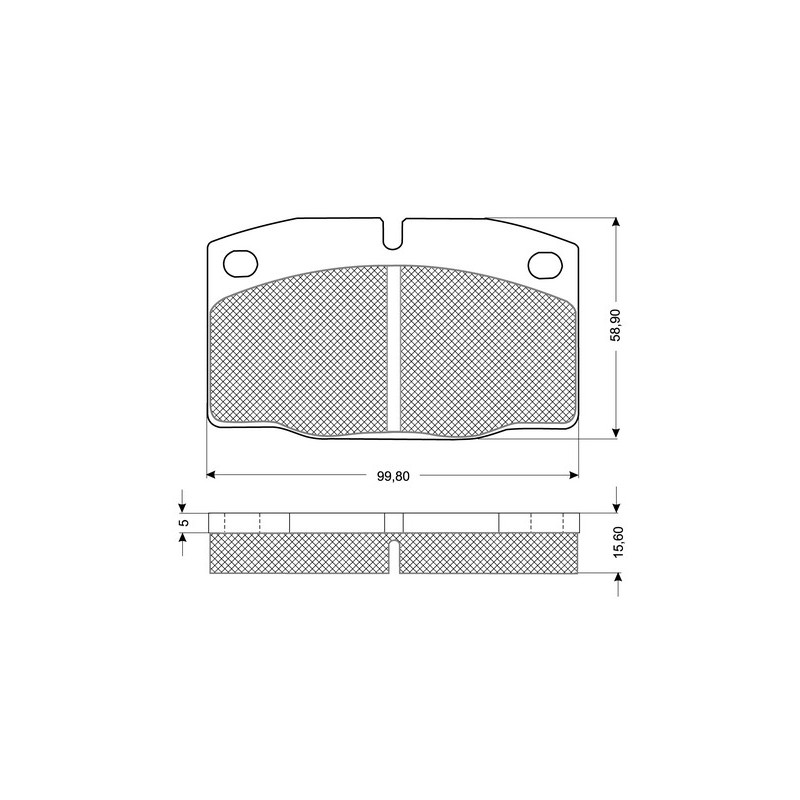 Jeu de quatre plaquettes de frein à disque PROCODIS FRANCE