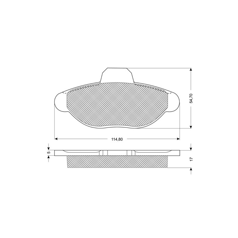 Jeu de quatre plaquettes de frein à disque PROCODIS FRANCE