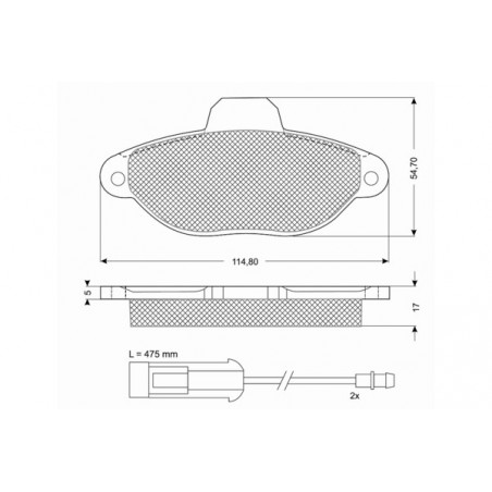 Jeu de quatre plaquettes de...