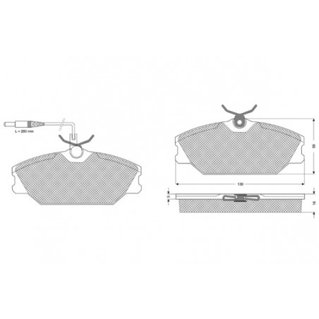 Jeu de quatre plaquettes de...