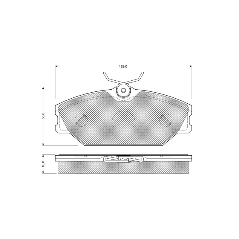 Jeu de quatre plaquettes de frein à disque PROCODIS FRANCE