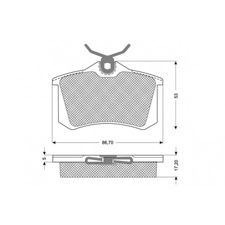 Jeu de quatre plaquettes de...