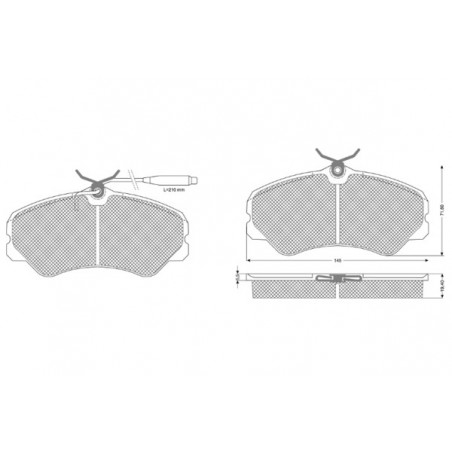 Jeu de quatre plaquettes de...