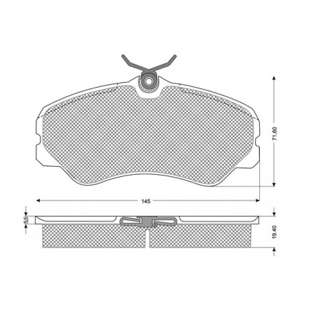 Jeu de quatre plaquettes de...