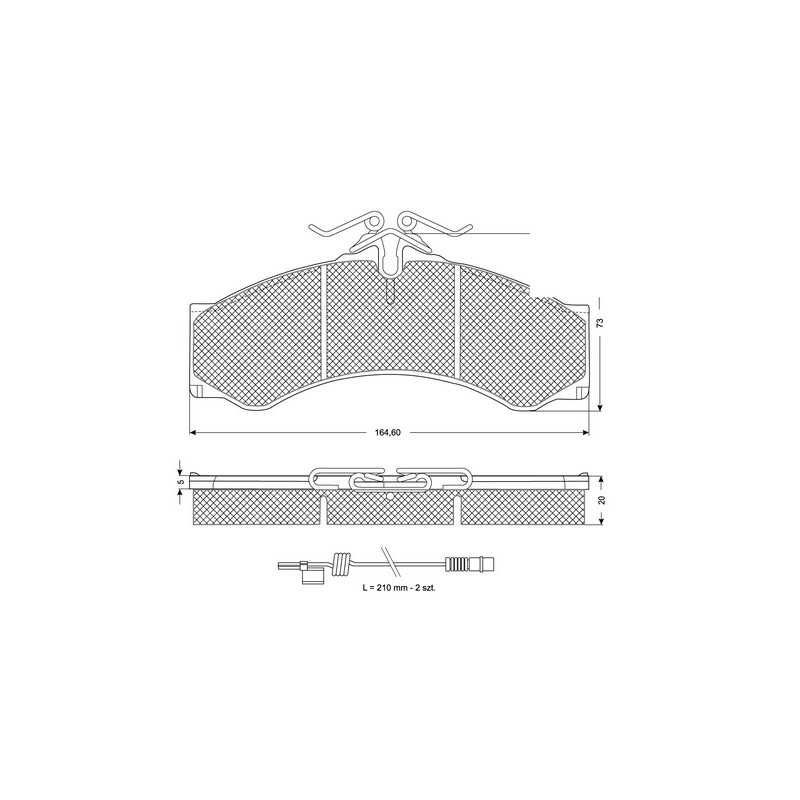 Jeu de quatre plaquettes de frein à disque PROCODIS FRANCE