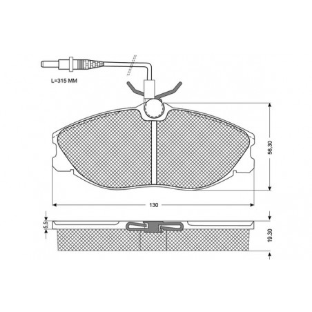 Jeu de quatre plaquettes de...