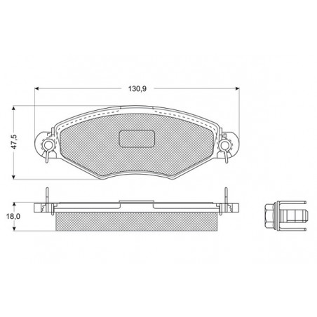 Jeu de quatre plaquettes de...