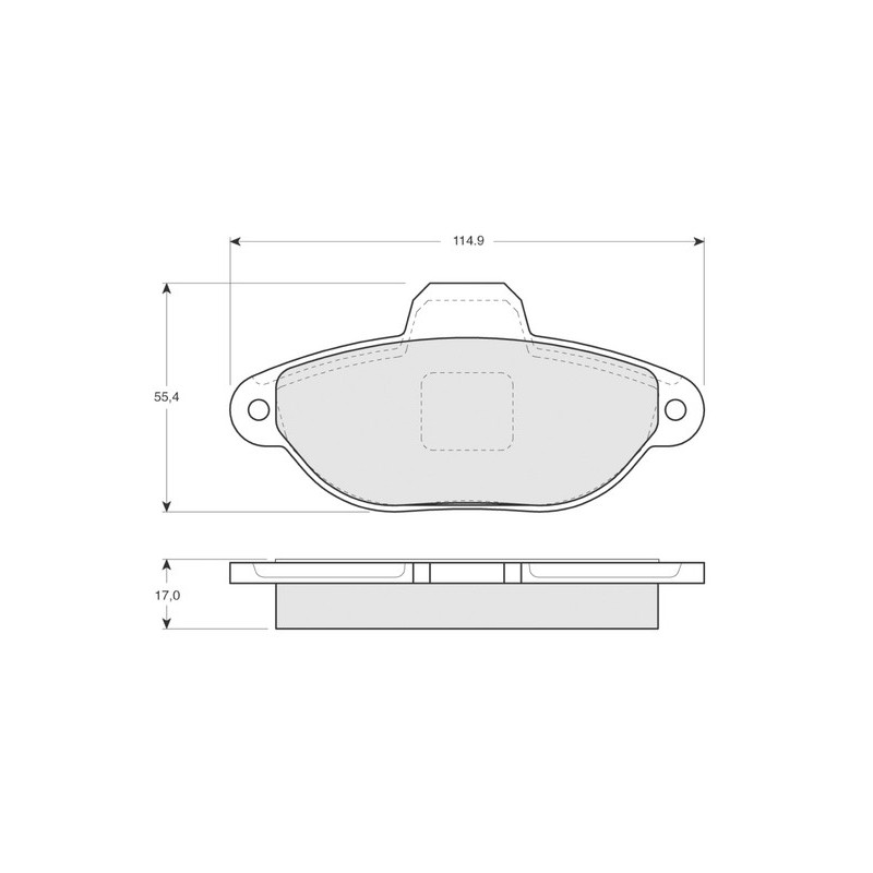 Jeu de quatre plaquettes de frein à disque PROCODIS FRANCE