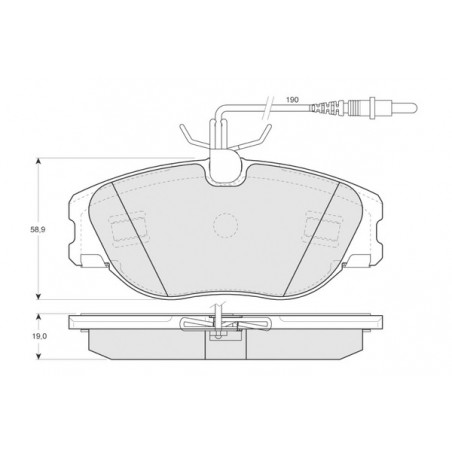 Jeu de quatre plaquettes de...