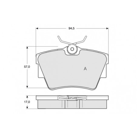 Jeu de quatre plaquettes de...