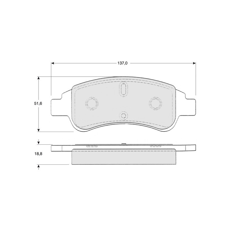 Jeu de quatre plaquettes de frein à disque PROCODIS FRANCE
