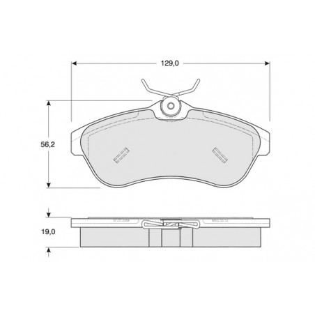 Jeu de quatre plaquettes de...