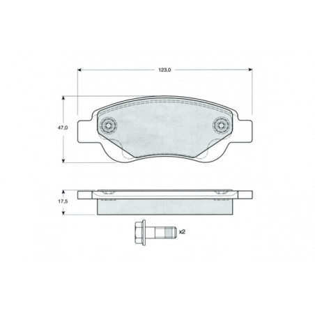 Jeu de quatre plaquettes de...