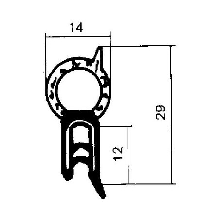 Joint d'étanchéité de porte Metalcaucho