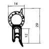 Joint d'étanchéité de porte Metalcaucho