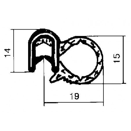Joint d'étanchéité de porte Metalcaucho