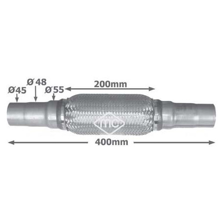 Tuyau flexible (échappement) Metalcaucho