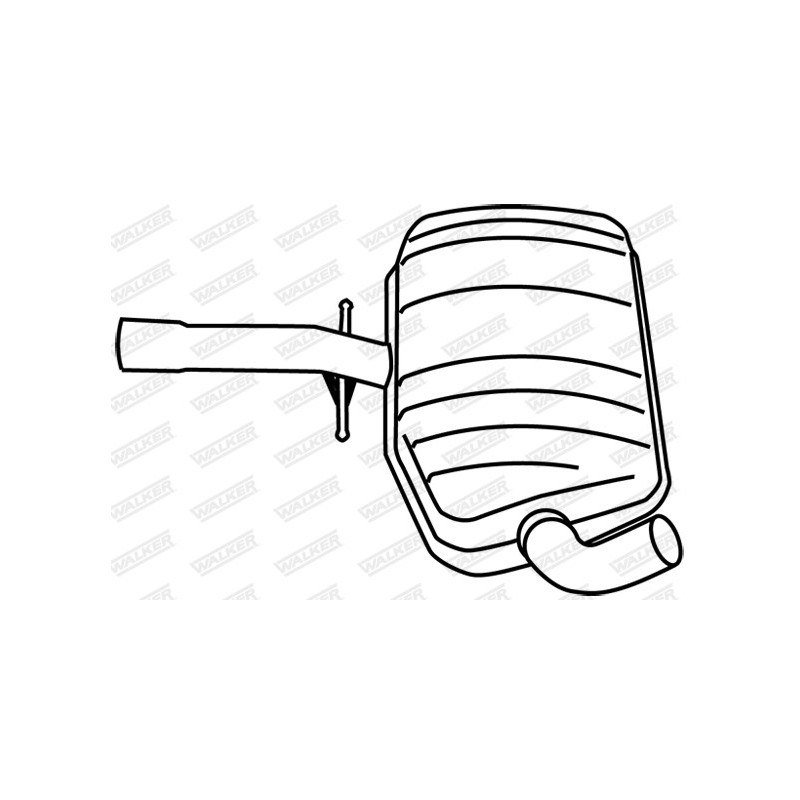 Silencieux intermédiaire WALKER