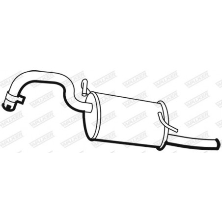 Silencieux arrière WALKER