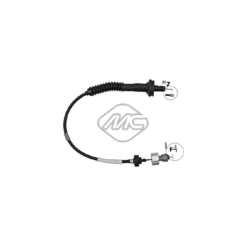 Cable d'embrayage Metalcaucho